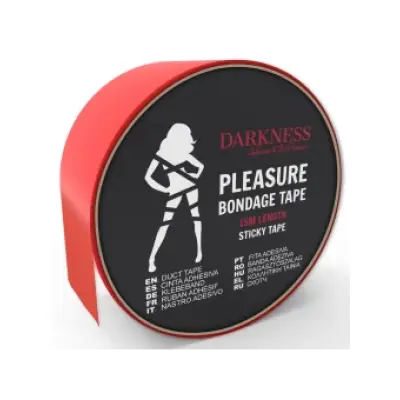 Darkness Adhesive Red Bondage Tape 15M