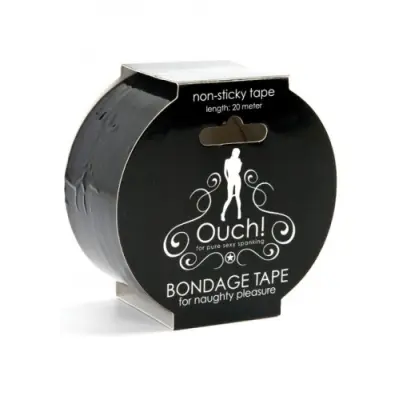 Non Sticky Bondage Tape Black 20 m