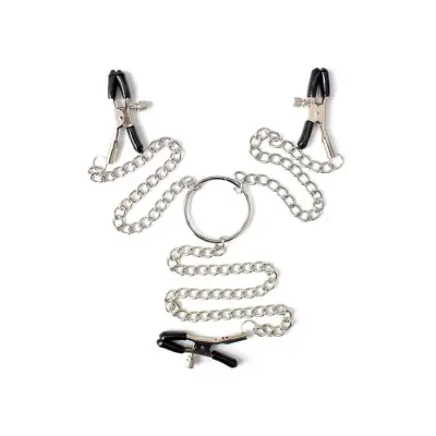 Öhmama! Fetish Nipple Clamps - 3i1 Bröstklämmor i metall
