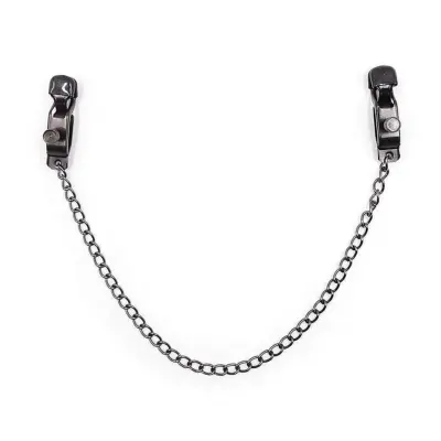 Öhmama! Fetish Nipple Clamps - Bröstklämmor med kedja - Svart