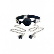 Ball Gag & Nipple Clamps