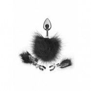 FEATHER NIPPLE CLAMPS & ANAL PLUG