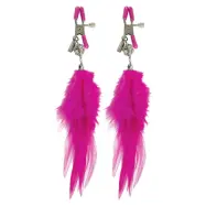FETISH FANCY FEATHER ANTASY NIPPLE CLAMPS - BRÖSTVÅRTSKLÄMMOR