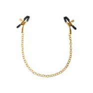 Fetish Fantasy GOLD NIPPLE CHAIN CLAMPS