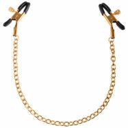 Fetish Fantasy Gold Nipple Chain Clamps