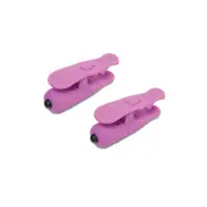 FF WIRELESS VIBR NIPPLE CLAMPS PURP