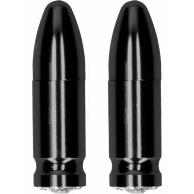 Ouch!: Magnetic Nipple Clamps, Diamond Bullet, svart