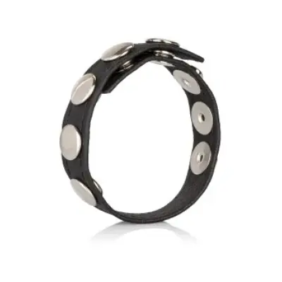 CalExotics Leather Multi-Snap Ring BLACK