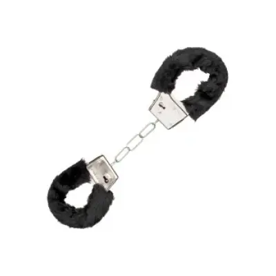 CalExotics Playful Furry Cuffs BLACK