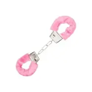 CalExotics Playful Furry Cuffs PINK
