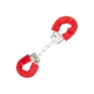 CalExotics Playful Furry Cuffs RED