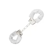 CalExotics Playful Furry Cuffs WHITE