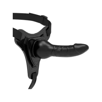 Fetish Submissive Harness Black Silicone Realistic 16 Cm
