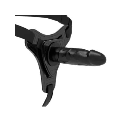 Fetish Submissive Harness Realistic Black Silicone 15 Cm