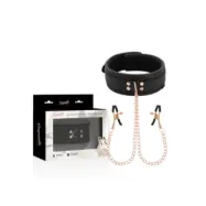 Coquette Chic Desire Fantasy Nipple Clamp Necklace With Neoprene Lining