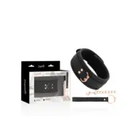 Coquette Chic Desire Fantasy Vegan Leather Collar With Neoprene Lining