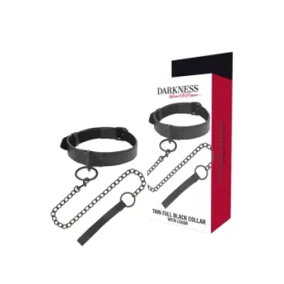 Darkness Black Necklace With Chain