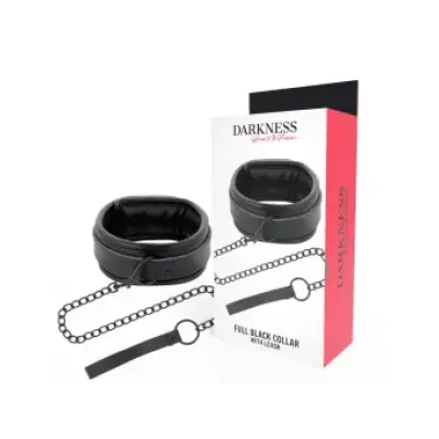 Darkness Black Necklace With Chain