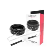 Darkness Soft Leather Necklace With Chain