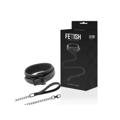 Fetish Submissive Noprene Lining Chain Necklace