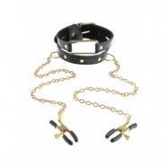 FF GOLD COLLAR W NIPPLE CLAMPS