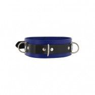 Strict Leather Deluxe Locking Collar - Blue and Black