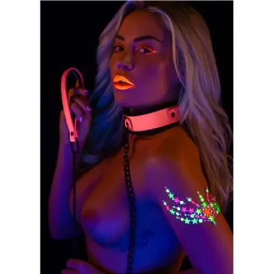 Taboom Collar And Chain Leash Pink