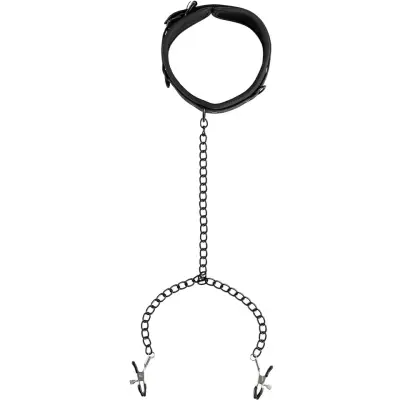 Virgite Collar With Nipples Clamps