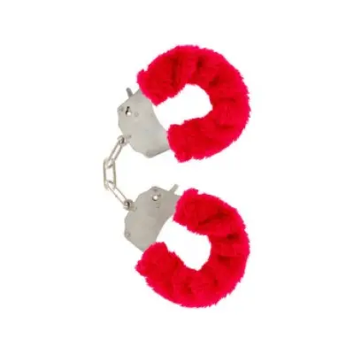 TOYJOY - FURRY FUN CUFFS BONDAGE RED