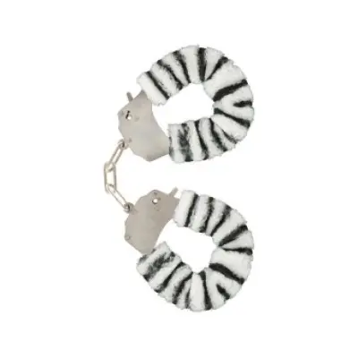 TOYJOY - FURRY FUN CUFFS BONDAGE ZEBRA