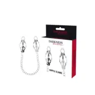 Darkness Metal Nipple Clamp With Chain