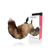 Darkness Natural Tail With Silicone Anal Plug 10 Cm