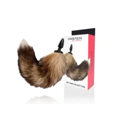 Darkness Natural Tail With Silicone Anal Plug 10 Cm