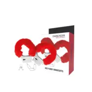 Darkness Red Lined Metal Handcuffs