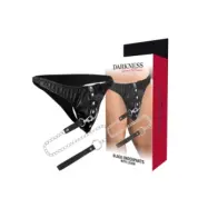 Darkness Submission Thong With Metal Chain