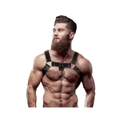 Fetish Submissive Attitude Mens Eco-Leather Chest Harness