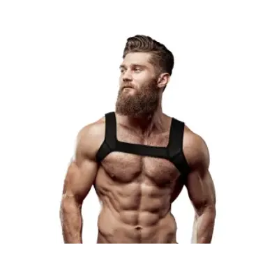 Fetish Submissive Attitude Neoprene Chest Harness For Men Size L