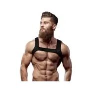 Fetish Submissive Attitude Neoprene Chest Harness For Men Size M