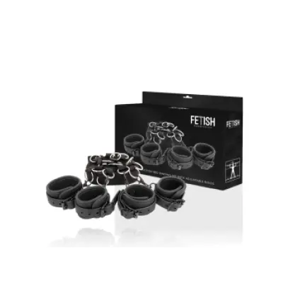 Fetish Submissive Luxury Bed Ties Set With Noprene Lining
