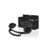 Fetish Submissive Noprene Lining Handcuffs With Handle