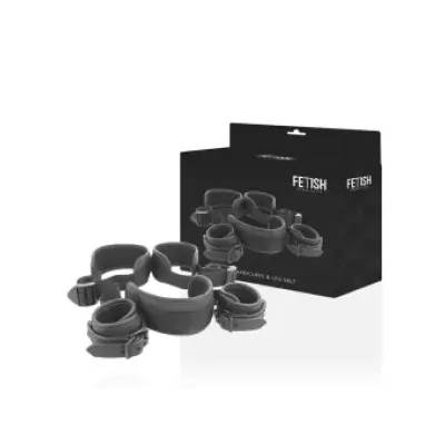 Fetish Submissive Open Legs Position With Noprene Lining Handcuffs