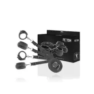 Fetish Submissive Set Of Handcuffs And Ties With Noprene Lining