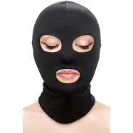 Fetish& Fashion Eyes& Mouth Hood Black