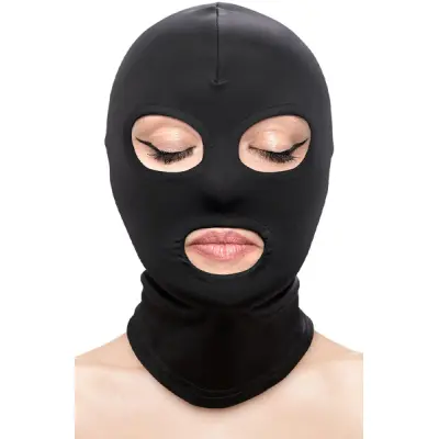 Fetish& Fashion Eyes& Mouth Hood Black