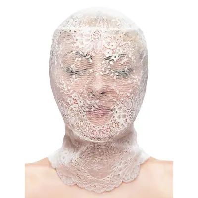 Fetish& Fashion Lace Hood White