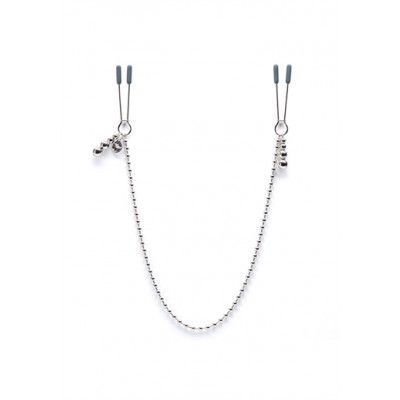 At My Mercy, Chained nipple clamps