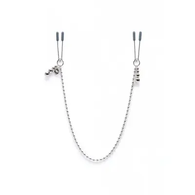 At My Mercy, Chained nipple clamps