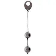 Domino Metallic Balls Chrome Black