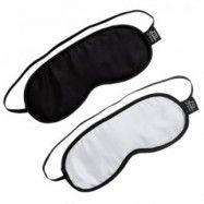 Fifty Shades of Grey Dubbelt Blindfold Set - Svart