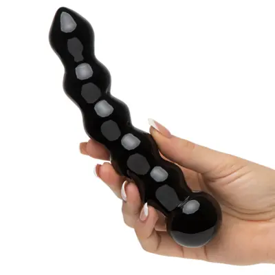 Fifty Shades of Grey - Freed Glass Beaded Dildo Black